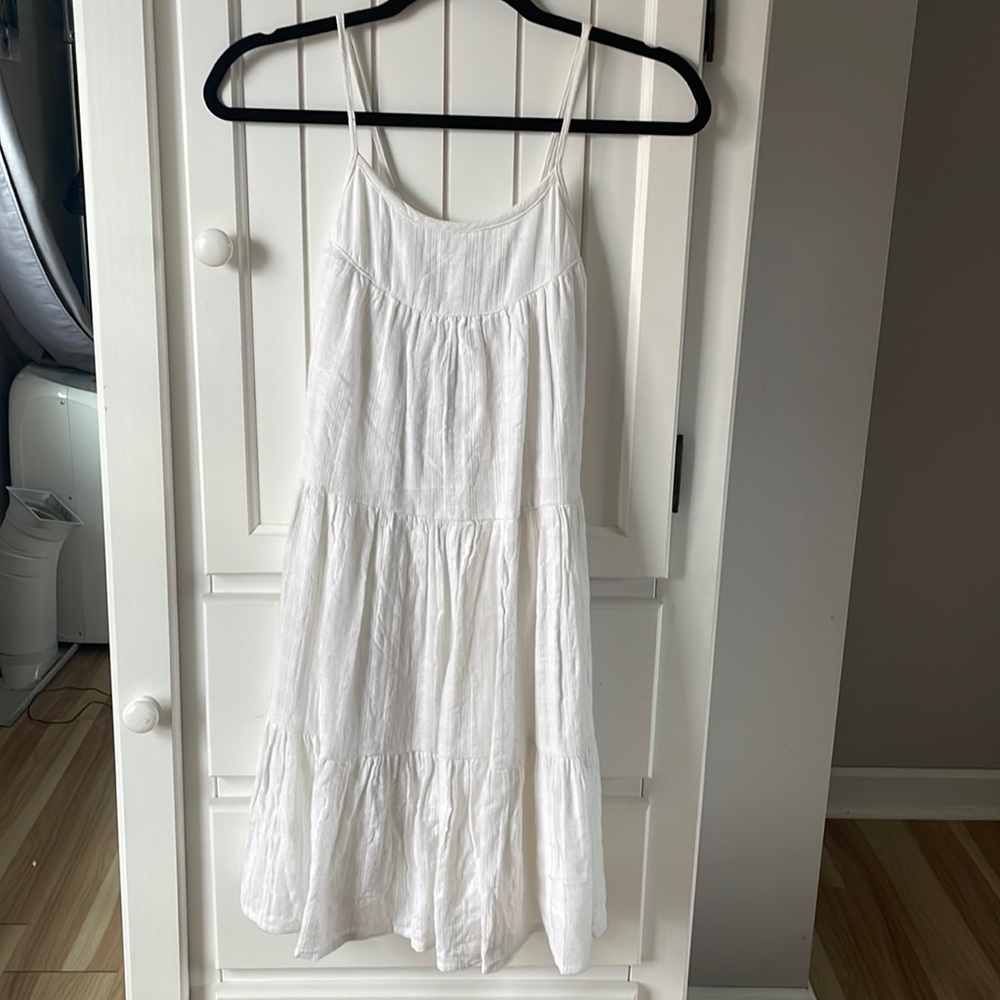 Sim & Sam White Womens Midi Dress